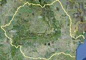 Google map of Romania.